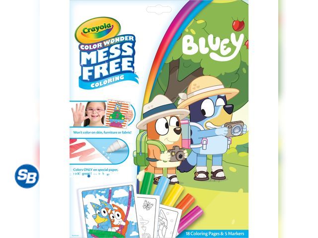 Lot 58-58050 - New Crayola Bluey Color Wonder Set (18pgs), Mess Free Coloring, Easter Basket Essentials, Arts and C...