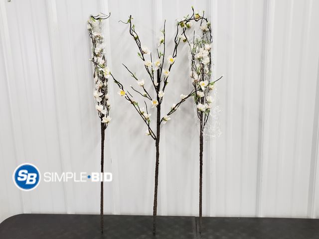 Lot 58-80460 - Lot of (3) Pieces of Spring Floral Decor