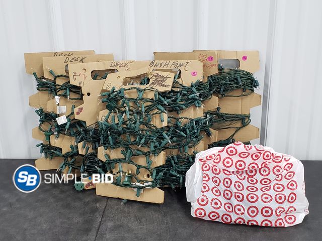 Lot 58-80948 - BOX Full of Christmas lights - used - Works