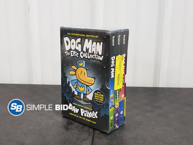 Lot 58-54113 - New DOG MAN The epic Collection - 3 Graphic Novels - unopened - sealed box