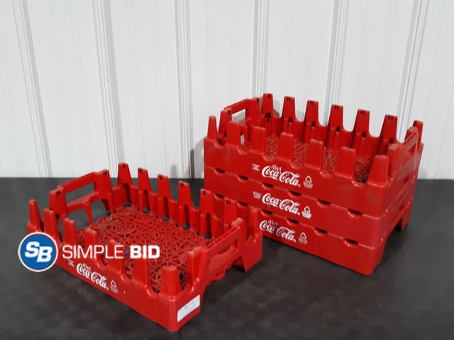 Lot 58-36007 - Lot of (4) Plastic Coca-Cola  Plastic Trays