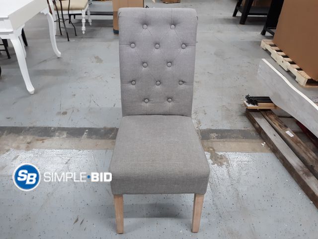 Lot 58-74669 - Gray Colored Accent Chair with High Back - Very Comfortable - Used But in Great Condition