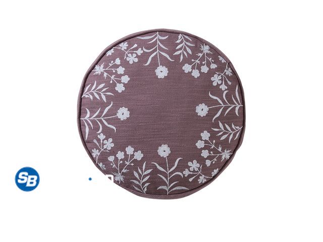 Lot 58-21670 - New My Texas House 16" Clark Dusty Mauve Cotton Slub Round Decorative Pillow
