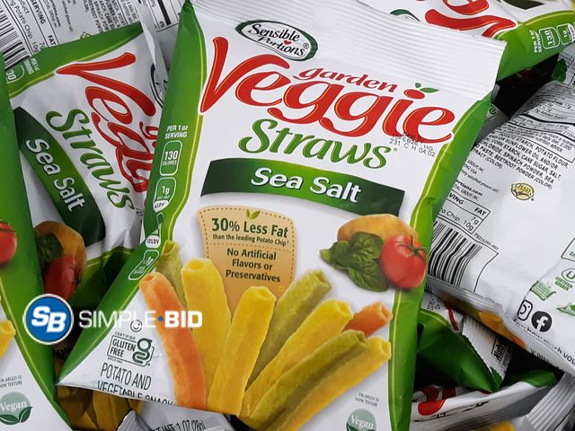Lot 58-37726 - VEGGIE STRAWS! Lot of (42) Veggie straws individually packaged - unopened - out of box