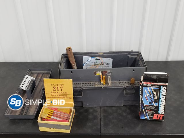 Lot 58-29708 - Plastic Tool Box with Misc Tools