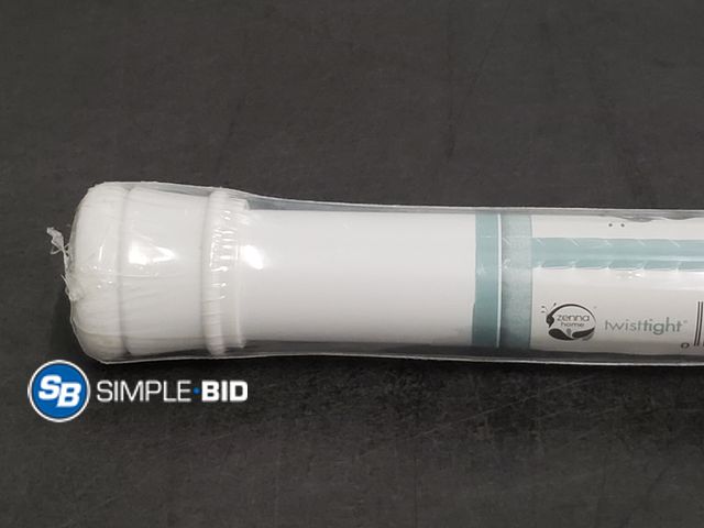Lot 58-74554 - Zenna Home White Shower Curtain Rod