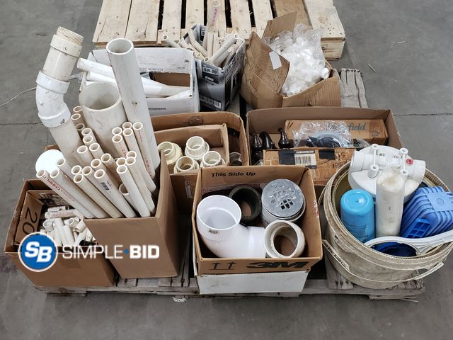 Lot 58-56466 - Plumbing Components Including Pipe, Fittings, Adapters, Filters, Sink Faucet, Drain Parts and Much M...