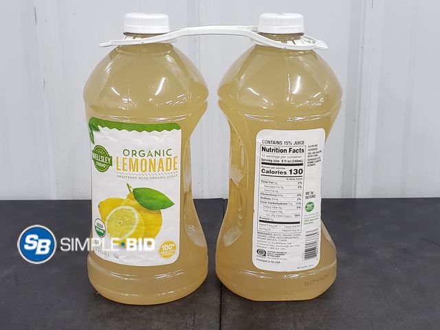 Lot 58-54044 - Organic Lemonade 96 fl oz - 2 pack - unopened - expired