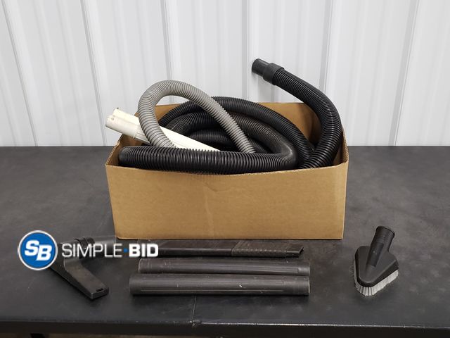 Lot 58-72807 - Box of Used Misc. Vacuum Hoses and Accessories