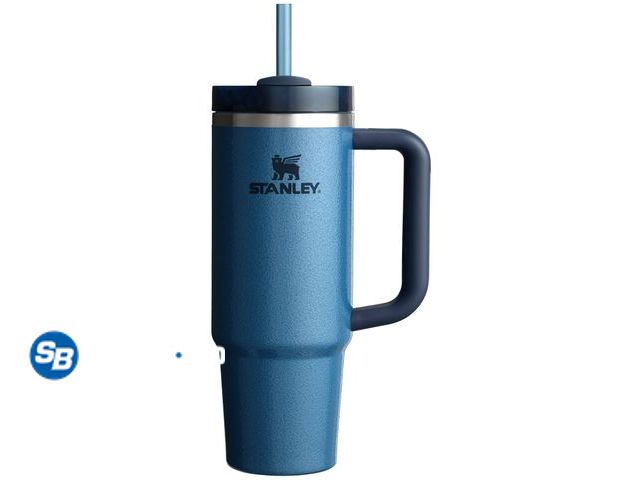 Lot 58-50943 - New Stanley Quencher Flowstate 30oz Hammertone Lake Stainless Steel Tumbler