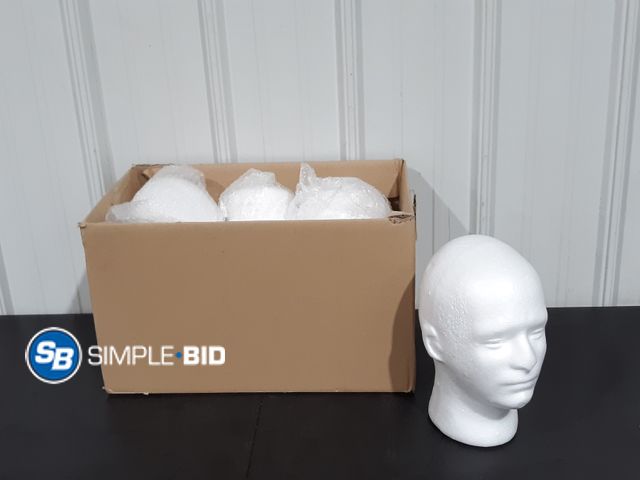 Lot 58-21241 - Lot of (4) New Foam Mannequin Heads