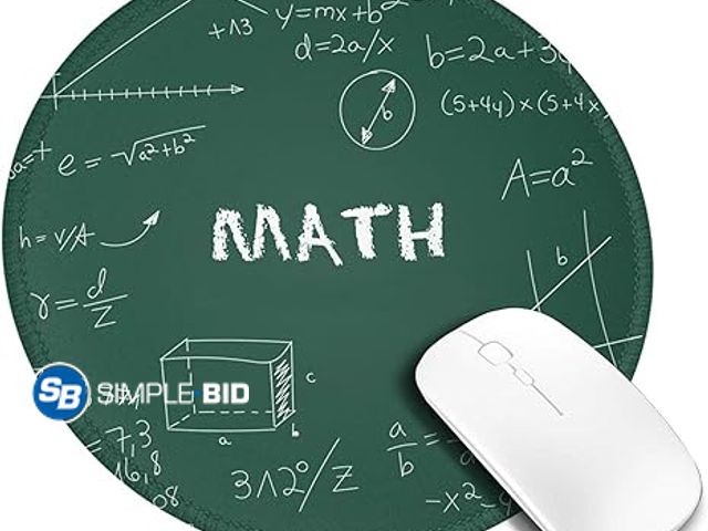 Lot 58-28108 - New Maths Chalkboard Teach Mouse Pads Mousepad, Anti-Slip Rubber Mouse Mat Desk Pad for Gaming Offic...