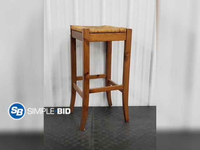 Lot 58-77894 - Wooden Bar Stool - approx. 30" Tall - used but in good condition