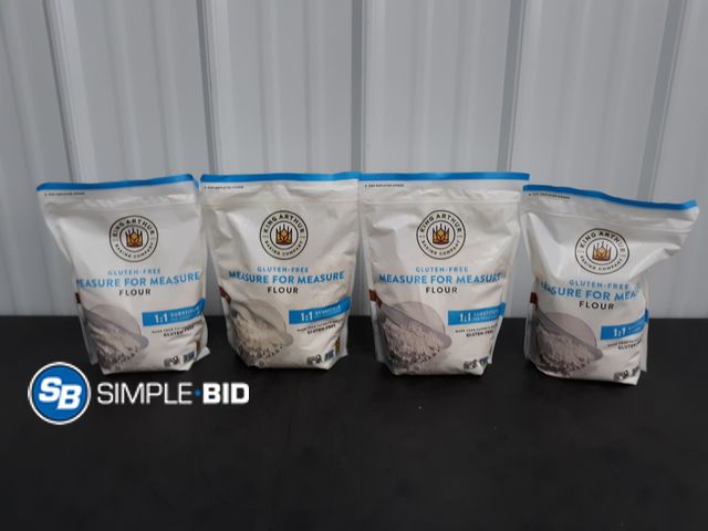 Lot 58-83992 - Lot of (4) King Arthur Gluten Free FLOUR - Measure for Measure 1:1 3lb each - unopened - expired