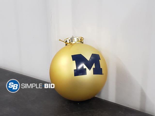 Lot 58-57599 - University of Michigan Logo Ornament