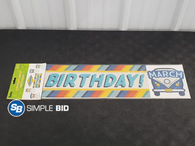 Lot 58-74507 - Eureka Adventurer Birthday Mini Bulletin Board Set