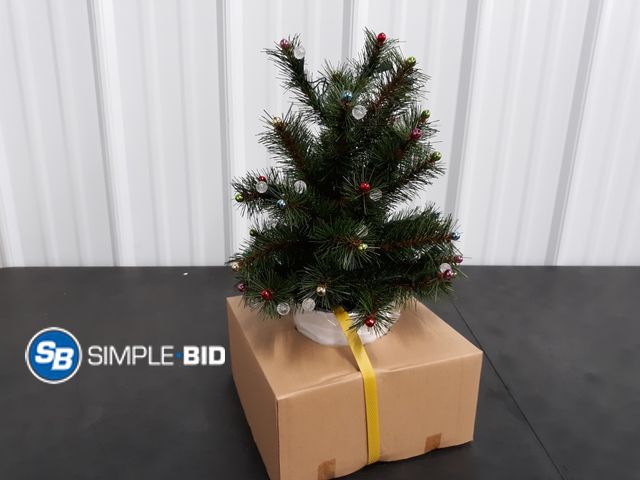 Lot 58-67417 - CHRISTMAS IN JULY! New LED potted Christmas Tree