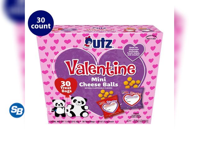 Lot 58-64191 - UTZ Mini Cheese Ball Treats, 0.25 oz, 30 Count - unopened - expired