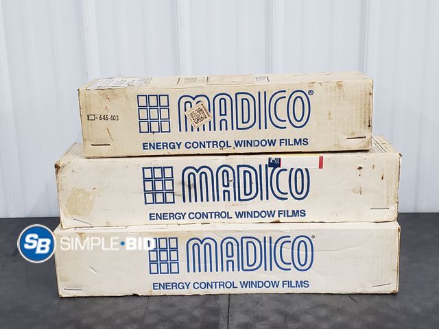 Lot 58-75669 - Lot of (3) Partial Rolls of Madico Window Film in Boxes