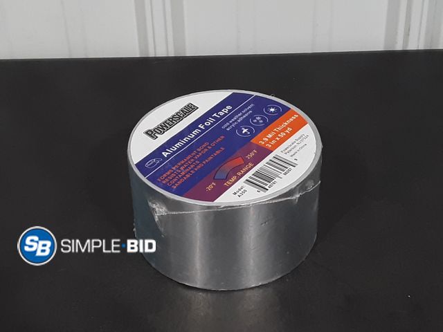 Lot 58-26266 - Powerscale Aluminum Foil Tape  3.9Mil Thick 3" x 50Yards