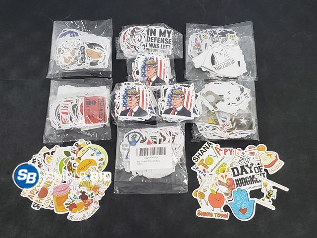 Lot 58-62548 - New Lot of New Vinyl Stickers for laptops, tumblers and more - variety of styles - approx. 300+