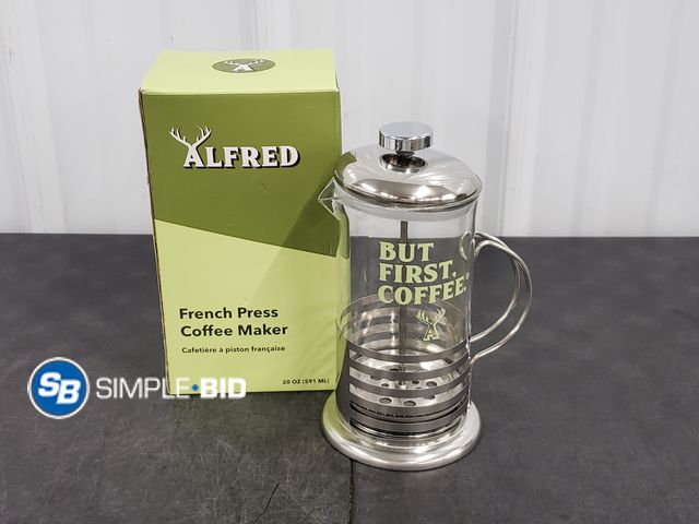 Lot 58-83067 - Alfred French Press Coffee Maker - Appears Unused