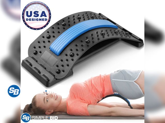 Lot 58-27965 - Back Stretcher for Lower Back Pain Relief, Back Cracker Lumbar Spine Board Adjustable Multi-Level Lu...
