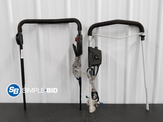 Lot 58-29695 - Lot of (2) Handles and Controls for Battery Powered Lawn Mowers