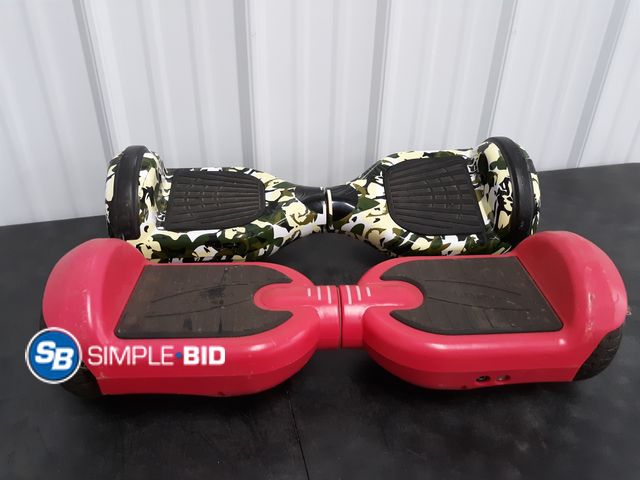 Lot 58-38693 - Lot of (2) Hooverboards - used condition - no charging cords - untested