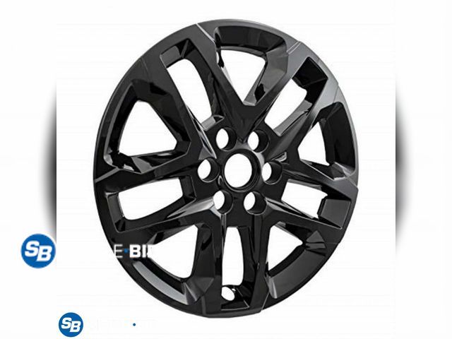 Lot 58-25260 - International 18-Inch Gloss Black Impostor Wheel Skins, Set of 4 - unused