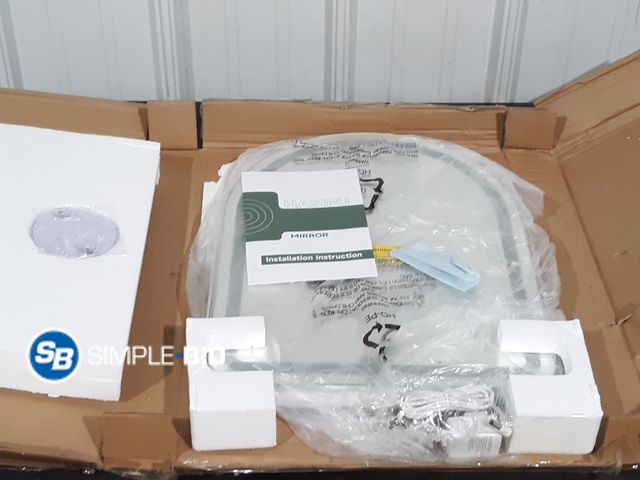 Lot 58-28843 - New Hasipu Vanity Mirror with Lights, 18" x 14" LED Makeup Mirror, Light up Mirror with Smart Touch ...
