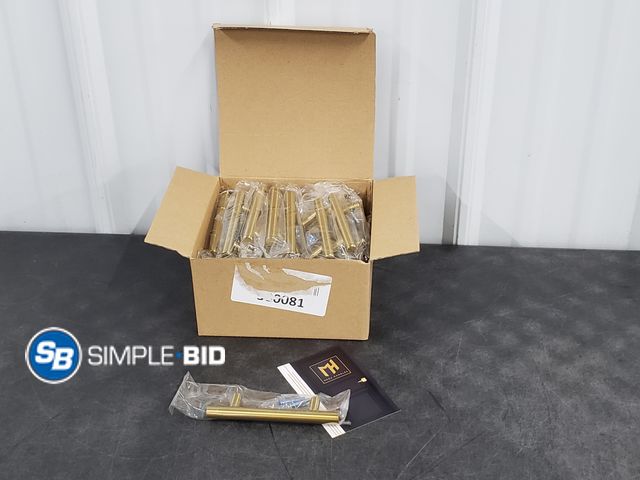 Lot 58-84092 - Lot of (35) Stainless Steel 5" Round Satin Brass Drawer Pulls/Cabinet Handles