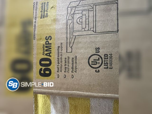 Lot 58-38680 - Halex Air Conditioner Disconnect
60 amps
240 volt non-fusible puller