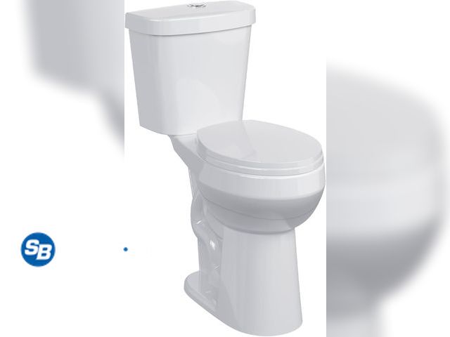 Lot 58-81355 - Garvee Two-Piece Toilets for Bathrooms, Extra Tall Toilet with 21" Height, Elongated with Soft Close...