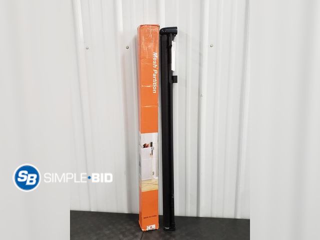 Lot 58-56997 - Black Mesh Partition Extra Tall -42 x 60"