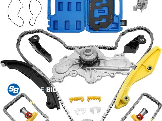 Lot 58-41380 - New Timing Chain Kit with Water Pump + Camshaft Holding Tool with Timing Alignment Holder Tool Kit f...