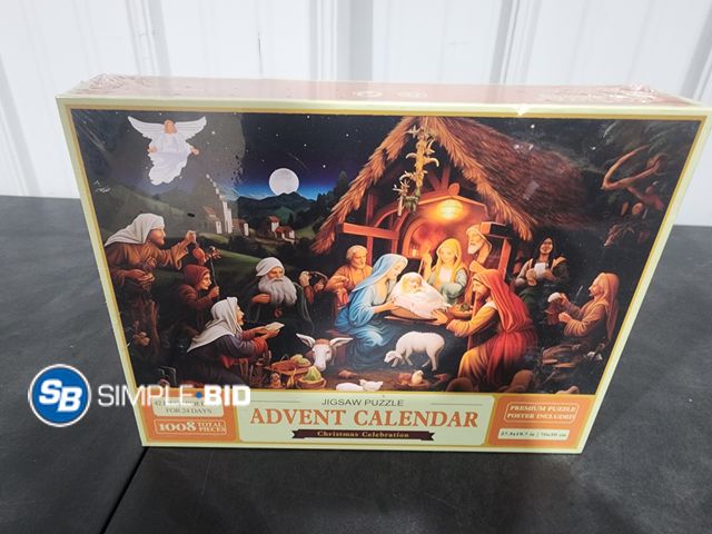 Lot 58-15837 - Advent Calendar Jigsaw Puzzle Christmas Celebration - 42 Piece Per Day for 24 Days!