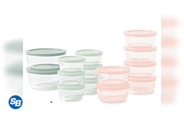 Lot 58-54215 - New Pyrex Simply Store 28-Piece Glass Storage Set with Lids, Multi-Purpose Kitchen Storage and Organ...