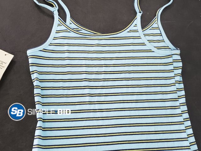Lot 58-70730 - New No Boundaries Soft Knit Tank Striped Dress, Size S