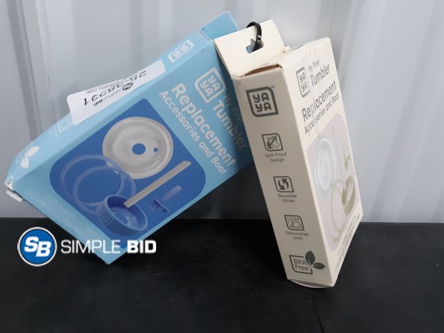 Lot 58-38231 - Lot of (2) New YAYA My First Travel Tumbler Replacement Accessories for Toddlers