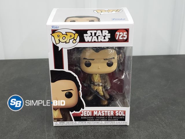 Lot 58-30229 - Funko Pop! Star Wars Jedi Master Sol 725
