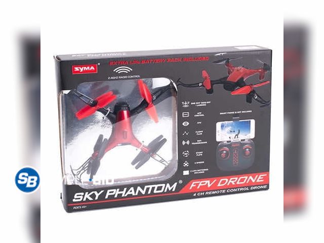 Lot 58-34758 - Sky Phantom WiFi FPV Drone (Red) - unopened