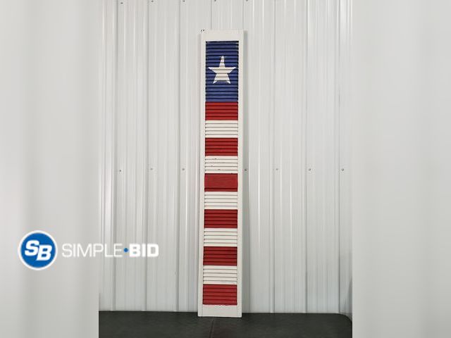 Lot 58-71359 - Large Patriotic Painted Decor