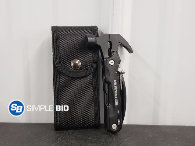 Lot 58-39960 - Cool Multi Tool with Belt Case - Hammer, Screw Drivers, Knife, Pliers - Dad, You're My Hero!