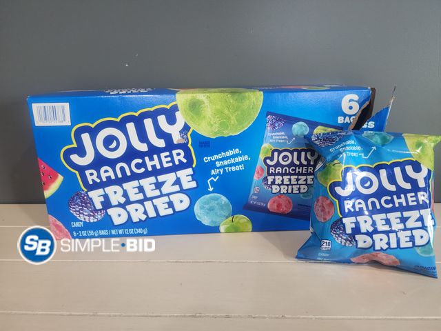 Lot 58-35698 - JOLLY RANCHER Freeze Dried -- 5 packages - unopened