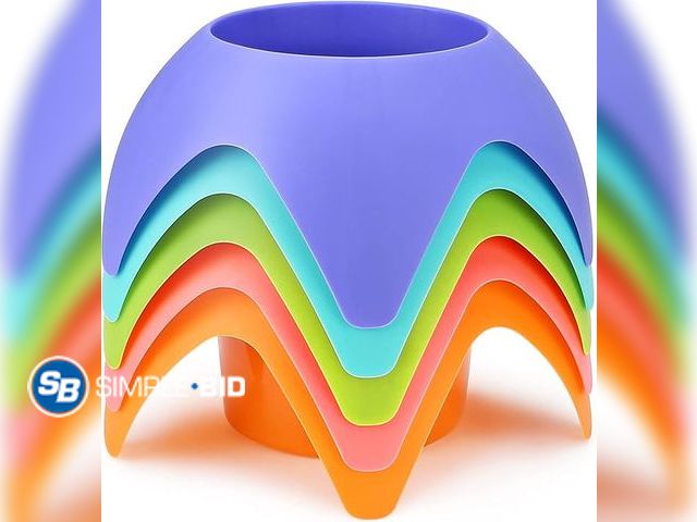 Lot 58-18020 - New Beach Vacation Essentials - Sand Coasters Drink Cup Holders, 5-Pack, Multicolor, Must-Haves for ...
