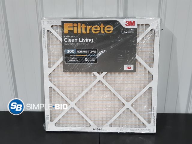 Lot 58-32952 - Lot of (6) New Filtrete Air Filters 24x24x1