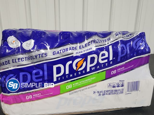 Lot 58-24168 - Propel water - Berry - Kiwi strawberry - grape - 24 pack - unopened