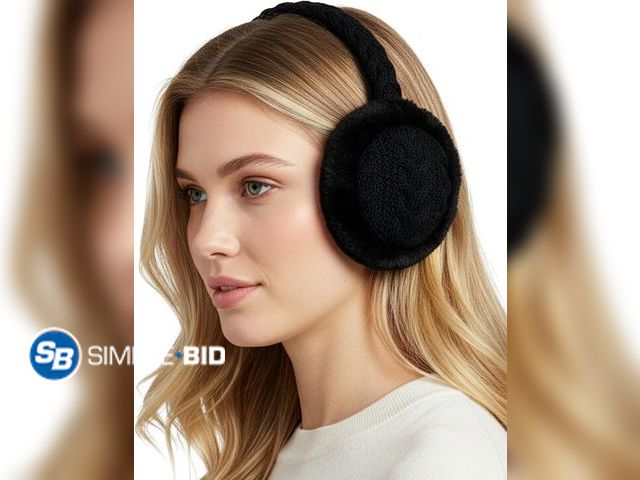 Lot 58-57807 - Lot of (2) New Funky Junque Women’s Winter Earmuffs - Cable Knit &amp; Sequin