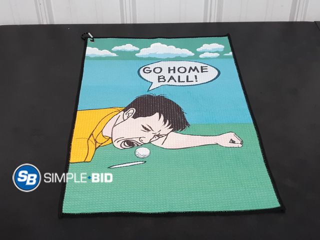 Lot 58-17627 - Golf Bag Towel - GO HOME BALL!